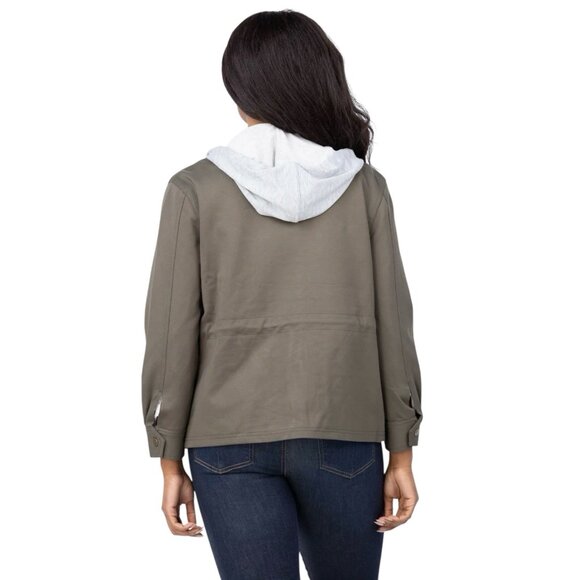 Central Park West Women’s Brady Ponte Army Jacket Medium Olive Utility NWT - Picture 3 of 13